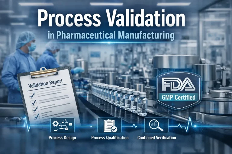 Process validation stages in pharma